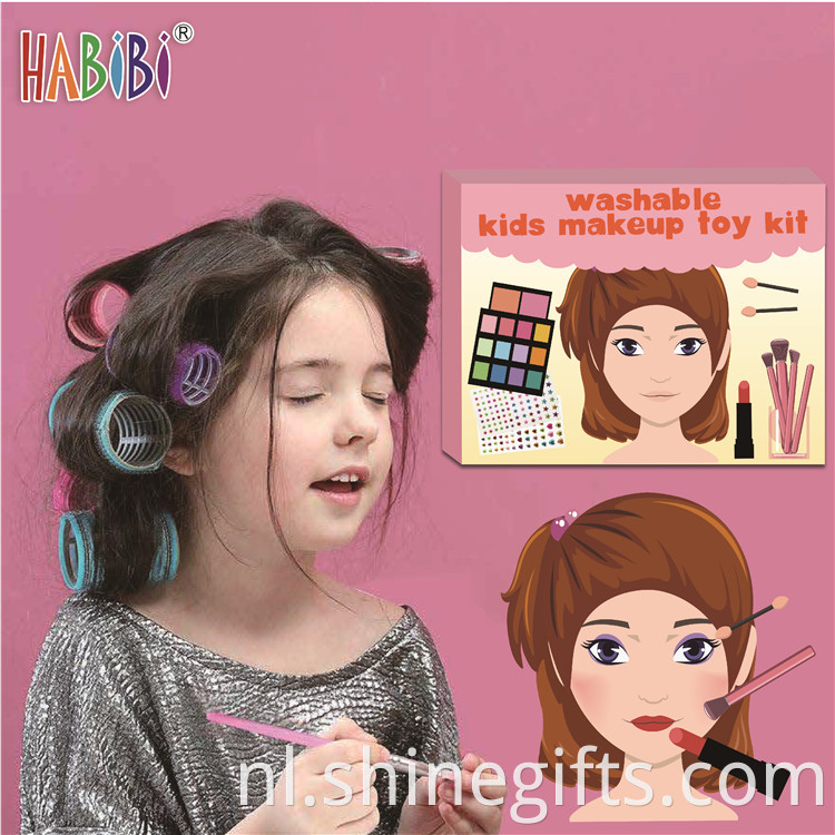 New Design Custom Kids Washable Makeup Colorful Palette Sets Toy Combination Cosmetics organic kids makeup kit for girls